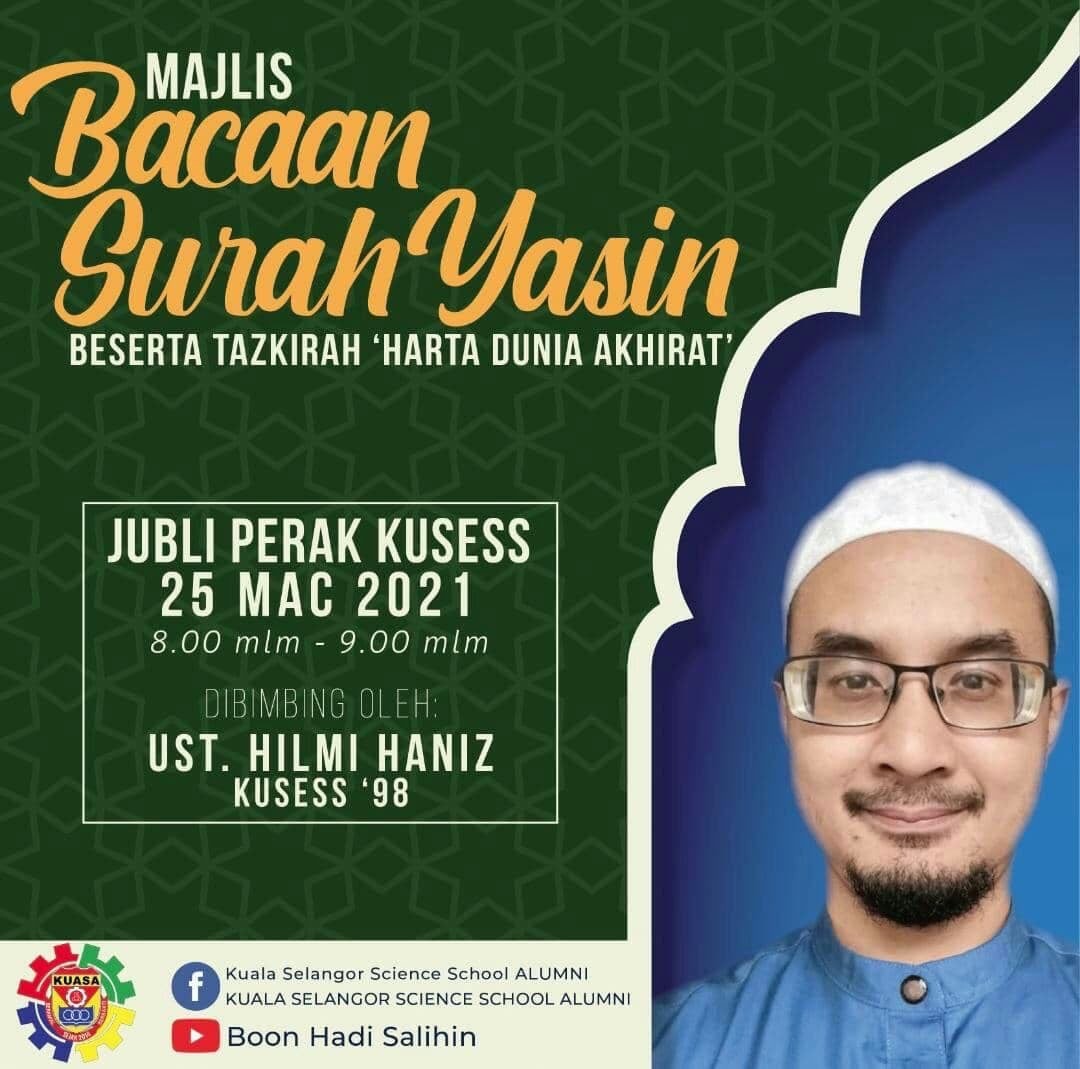 Majlis Bacaan Surah Yasin Alumni Sekolah Menengah Sains Kuala Selangor